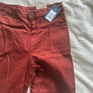 NWT MAROON BURNT ORANGE SIZE 8 WIDE LEG PANTS